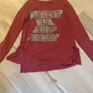 Epic Threads dark pink Long Sleeve Tee - Legend in the Making